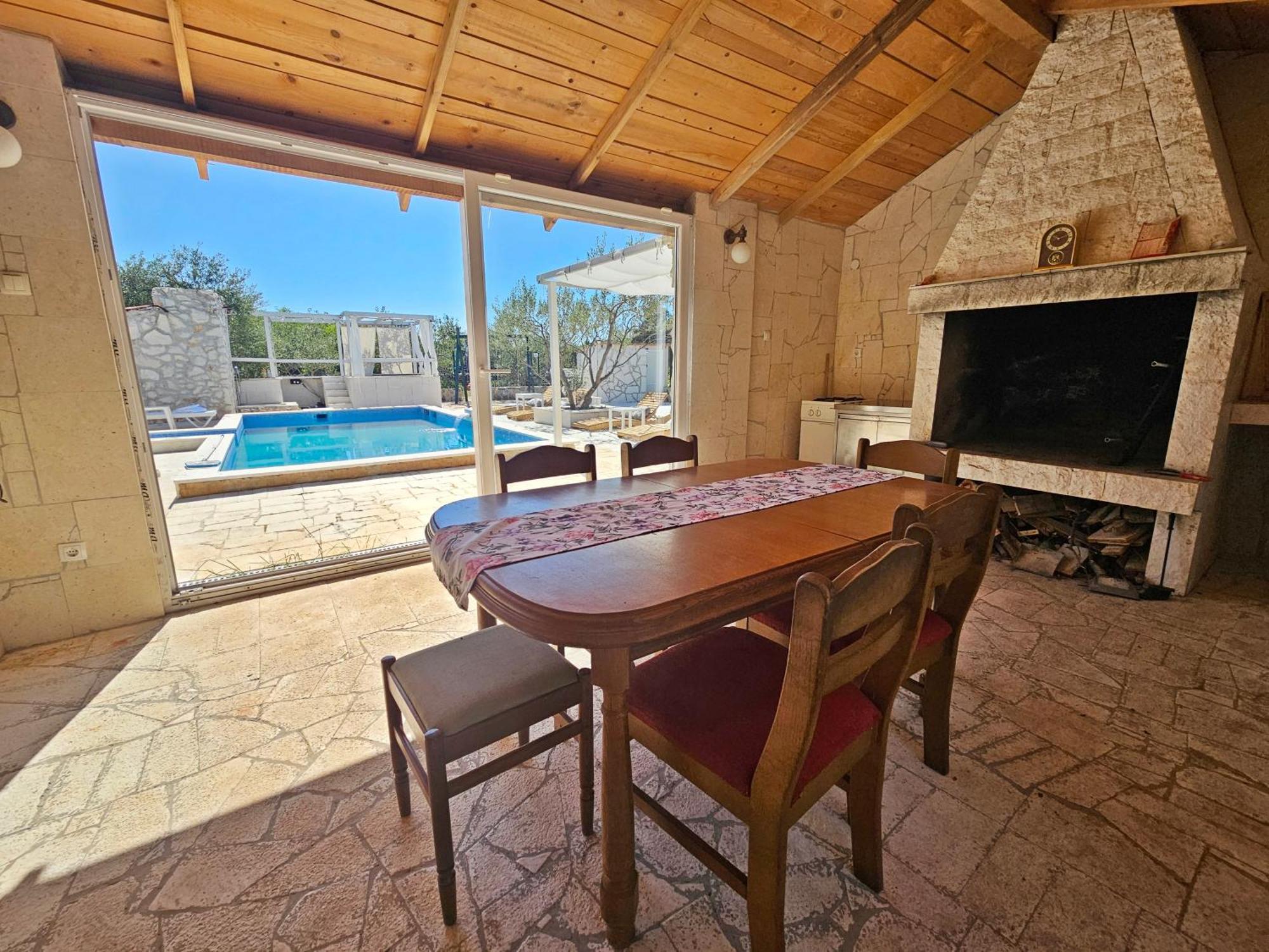 Flamingo - House With Private Pool Villa Gornji Seget Exterior photo